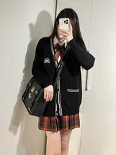 JK制服 プリーツスカート【赤いチェック柄・秋冬用】