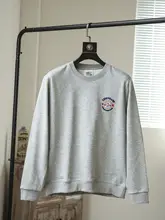アメリ カンヴィンテージ風 刺繍入り メンズカジュアルプルオーバーパーカー【極上の柔らかさ・ゆったりデザイン】（セットアップ対応）