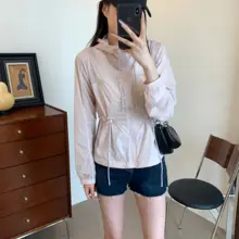 極上の柔らかさ！UPF50+双方向ストレッチフード付き紫外線対策肌着【通気性・女性用】