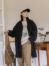 感あふれるトレンチコート【レディース・ルーズフィット・カジュアル中長丈】