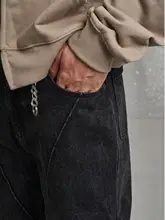 ヴィンテージデザインのデコンストラクションパンツ【ブラック・ハイストリート・デニム】