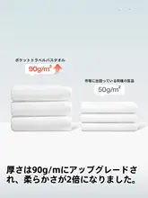KOUDAI ポケット旅行用使い捨てバスタオル【独立包装・携帯便利・厚手設計】
