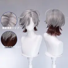 原神 叶洛亚 コスプレ用ウィッグ【サイドパート・グラデーションデザイン】