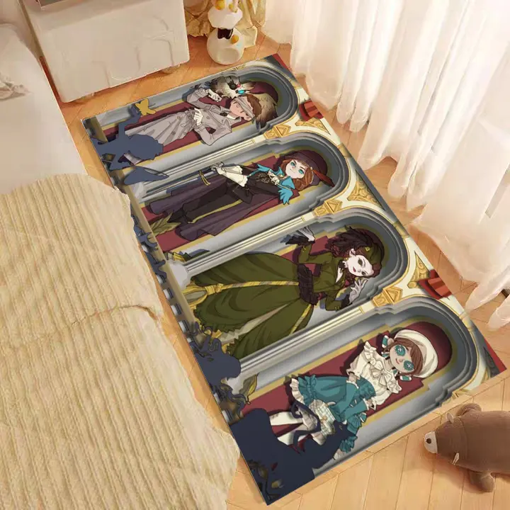 デザインラグマット【レース・リビングルーム・ベッドサイド用】