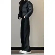高身長向け すっきりとしたラインのデザイン スーツテーパードパンツ【極上の柔らかさ・高腰・したシルエット・ビジネスカジュアル】（セットアップ対応）