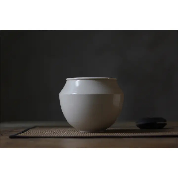 灰釉陶器製建水【茶洗用・小型・茶器アクセサリー】
