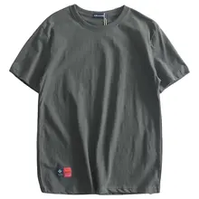夏用 クルーネック 無地 コットンフィット Tシャツ【ショートスリーブ・カジュアルスタイル・メンズ】