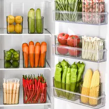 透明食品用収納ボックス【野菜と果物用・冷蔵庫サイドドアに適した整理アイテム】