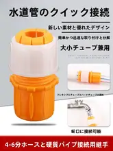 水道蛇口接続用アダプター【柔軟ホース・高圧洗浄・浸水用】
