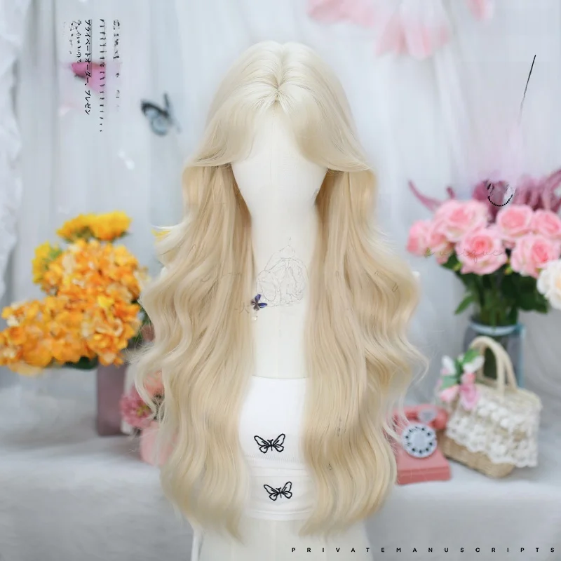 ロリータ風 八字ロングカールウィッグ：ウェーブタイプで実現するプールヘアアレンジの安定性とスタイルの自由