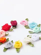 立体香草ローズ小花 DIY手作り粘着花【リボン装飾用】