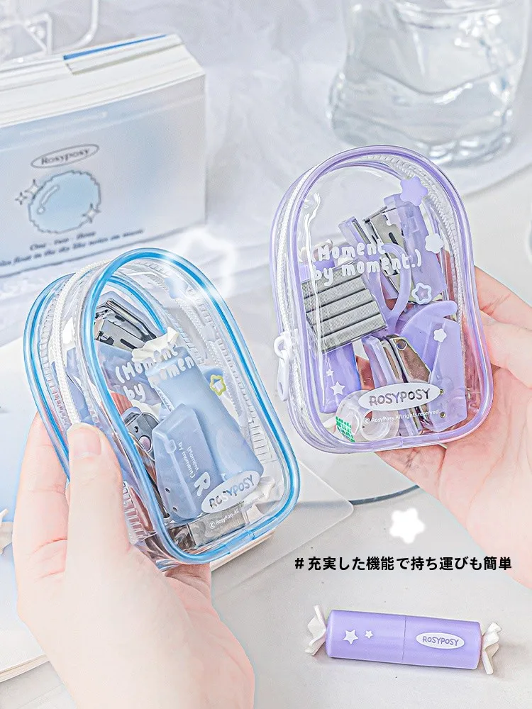 RosyPosy Jellyホッチキスセット：女性向け多機能ステープラーとポータブルホッチキスの実用性解析
