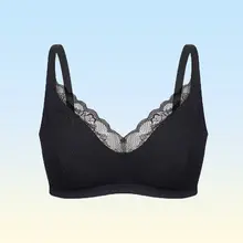 透気性のあるレースブラジャー【大きい胸を美しく見せる・快適で防下垂・メッシュ仕様】