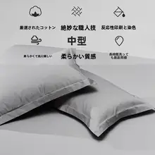 ホテル用 100番手 長綿 綿製 枕カバー【2個セット・48×74cm】