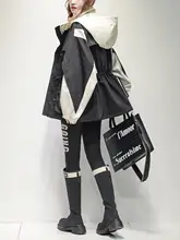 トレンチコート【切替デザイン・ウエストシェイプ・フード付き】