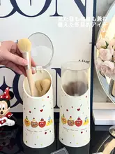 化粧ブラシ収納筒【防塵・化粧台用・口紅やアイシャドウ置き】