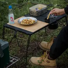 実木製両面使用可能なまな板【デスクトップユニット・ピクニック用・竹製】