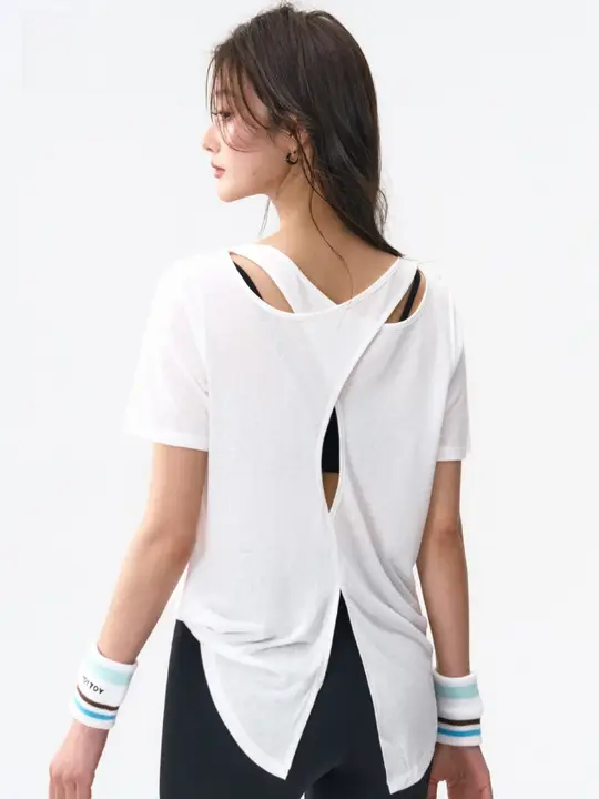 スポーツトップス レディース Tシャツ 半袖 薄手 ルーズ 速乾 ヨガウェア ピラティス ランニング フィットネス
