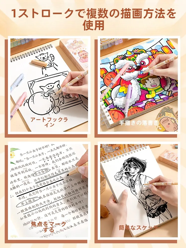 子供用アートペン：速乾油性・防水・ダブルエンドタイプの実用性と選び方