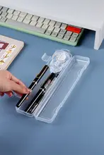 便利な持ち運び用炭筆収納ケース【長方形デスクオーガナイザー・小型文房具ボックス】