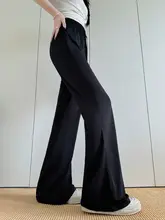 極上の柔らかさのアイスシルク微フレアパンツ【夏用・ストレート・速乾・UVカット・フィット】（セットアップ対応）