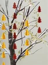 立体クリスマスツリー吊り下げ装飾【ウィンドウディスプレイ・壁面飾り】
