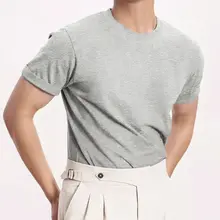 夏季用 メンズフィット Tシャツ【クルーネック・カジュアル・ボディライン強調】