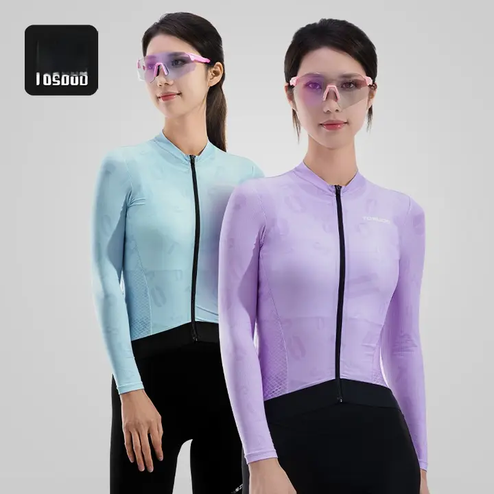 TOSUOD 春夏用女子サイクリングジャケット【長袖・通気性・防紫外線・速乾】
