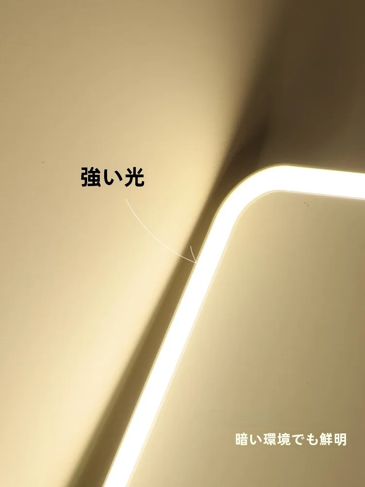 折りたたみ式LED化粧鏡：持ち運び可能で明るさ補正が可能な学生用スタンドミラー