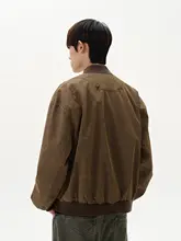 ハリントンジャケット 男性 ハイストリート スタイル レトロ デザイン感 短め