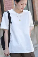 大きいサイズのホワイト半袖Tシャツ【夏用・コットン・フィット・カジュアル】