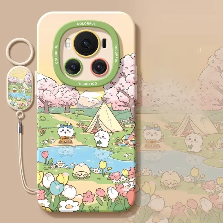 華為のスマートフォンケース【全包・防摔・シリコン・マット仕上げ・カートゥーンデザイン・Magic8対応】