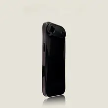 iPhone用 スマホケース【神秘的な黒・AG肌感ダイヤモンド模様・高級感】