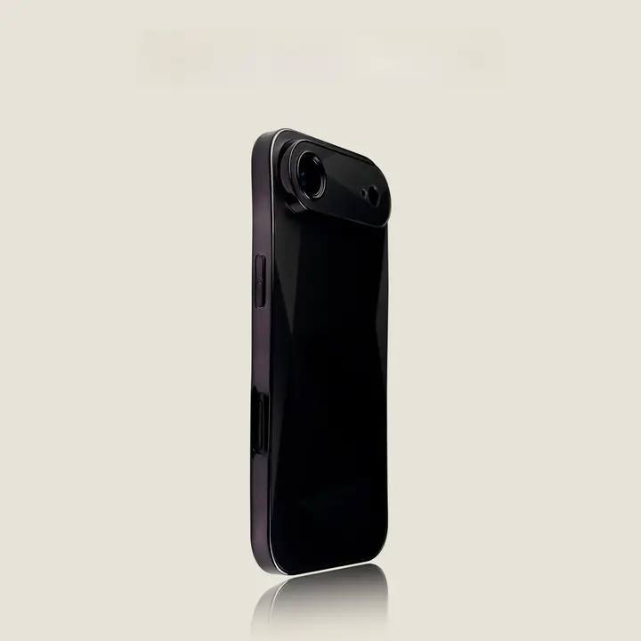 iPhone用 スマホケース【神秘的な黒・AG肌感ダイヤモンド模様・高級感】