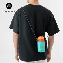 自転車 ボトルポーチ 水袋 絞り紐付きポーチ 水杯 前ハンドル 口が絞れる 折りたたみ ロードバイク用バッグ