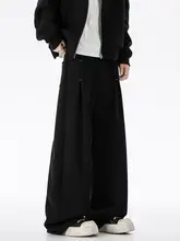 スウェットパンツ メンズ ルーズ ストレート クリーンフィット アメリカン風 ストリート カジュアル 春 「HuiTouLv」