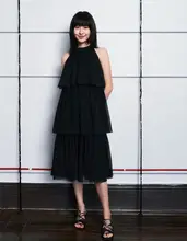 優雅なノースリーブ ハングリーク ドレス【夏用・レトロ風・ゆったりとしたシルエット】