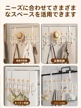 穴あけ不要のドアハンガー【強力耐荷重・衣類・帽子用・ウォールマウントタイプ】