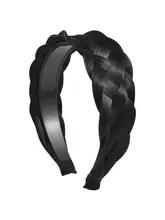 白髪をカバーするヘアバンド【リアルな編み込み風・歯付き・滑り止め付き】