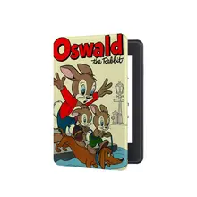 可愛いレトロな三匹のウサギのKindle専用電子書籍カバー【衝撃吸収・スリープ機能付き】