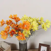 造花 コスモス シルク調 クラインブルー 玄関 インテリア 置物
