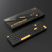AI機能搭載 ワイヤレスブルートゥースキーボード【薄型・静音・オフィス用】