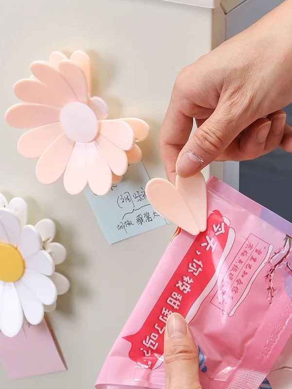 磁気留め小雛菊密封クリップ：キッチンや冷蔵庫での防湿収納に最適な実用性を解説