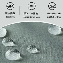 耐久性のある牛津布ロングレインコート【電動バイク・男女兼用・全身防水】