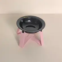 ペット用セラミックボウル【猫用・犬用・飛行機型・防倒れ設計・水や餌用】