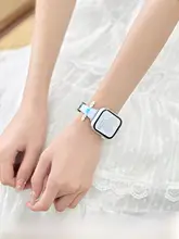 女性用ハートデザインのレザーApple Watchバンド【夏用・羽翼スタイル・41mm対応】