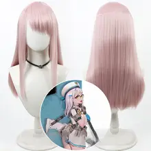 コスプレ用ウィッグ【ピンク・頭皮風デザイン・女性向け】