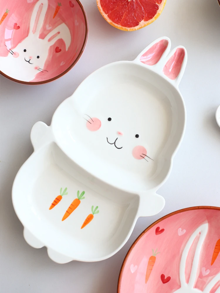 モンキーグリッドディナープレート：子供向けのかわいい動物モチーフ陶器飯盤の実用性と使い方