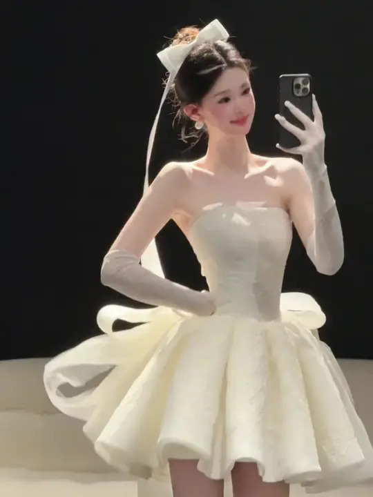高級感あふれる大人用軽婚式ドレス【結婚式・成人式・誕生日パーティー用】