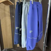 快適で伸縮性抜群の子供用スポーツパンツ【アウトドア・ニット・束脚デザイン】